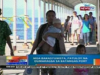 NTG: Mga bakasyunista, patuloy na dumaragsa sa Batangas Port