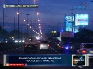 Saksi: Pila ng sasakyan sa NLEX Balintawak at Bocaue exits, maikli pa