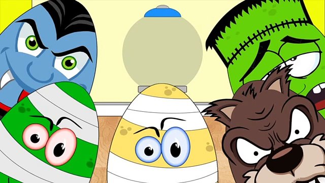 New Kids Surprise Eggs Halloween Spooky Monsters Mummy Frankenstien Werewolf Gumball Machines