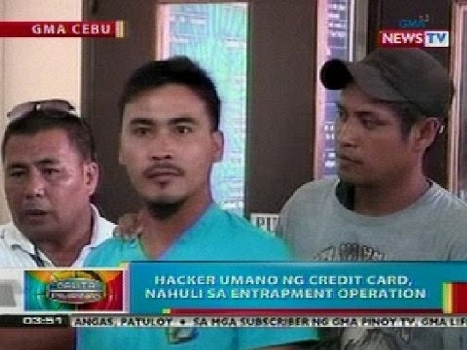 BP: Hacker umano ng credit card, huli sa entrap...
