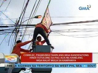 Comelec, pagmumultahin ang mga kandidatong hindi tutulong sa pag-alis ng kanilang mga kalat