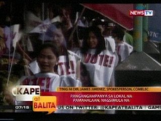 KB: Pangangampanya sa lokal na pamahalaan, magsimula na