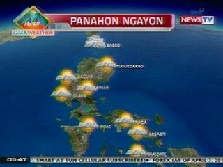 NTG: Maaliwalas at maalinsangang panahon, mararanasan sa Luzon ngayong araw