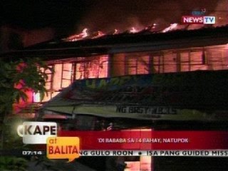 KB: 'Di bababa sa 14 bahay, natupok (Navotas)