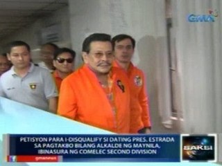 Saksi: Disqualification case vs. Erap, ibinasura ng Comelec 2nd division