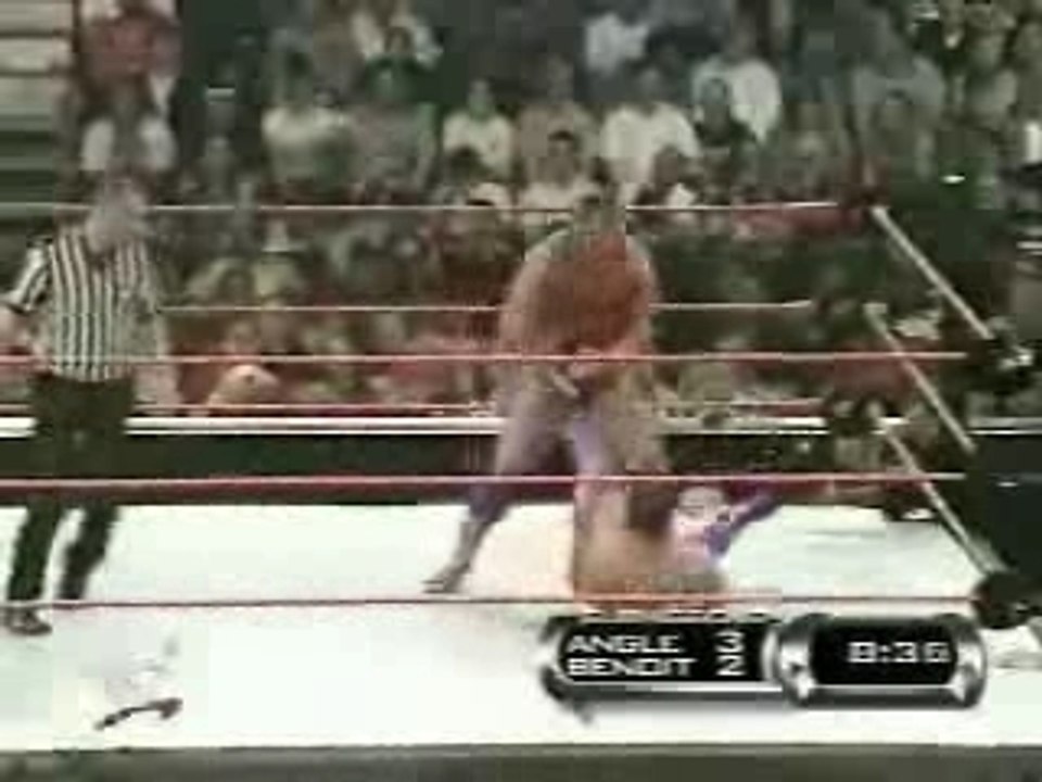 WWF Backlash 2001 - Kurt Angle Vs Chris Benoit - Part 2