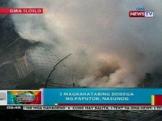 BP: 3 magkakatabing bodega ng paputok sa Iloilo City, nasunog