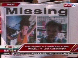 SONA: NCRPO: Halos 40 bata, ini-ulat na nawawala noong 2012