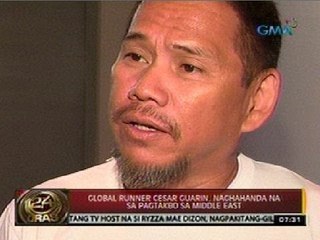 24 Oras: Global Runner Cesar Guarin, naghahanda na sa pagtakbo sa Middle East