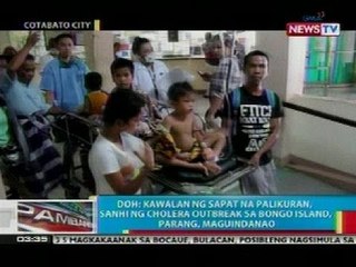 BP: DOH: Kawalan ng sapat na palikuran, sanhi ng cholera outbreak sa Bongo Island, Maguindanao