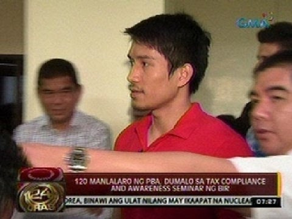 24 Oras: 120 manlalaro ng PBA, dumalo sa tax compliance and awareness seminar ng BIR