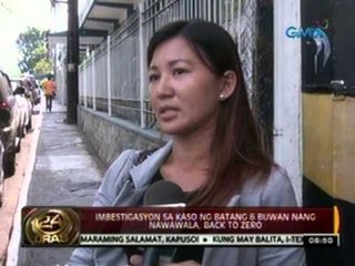 24 Oras: Imbestigasyon sa kaso ng batang 6 na buwan nang nawawala, back to zero