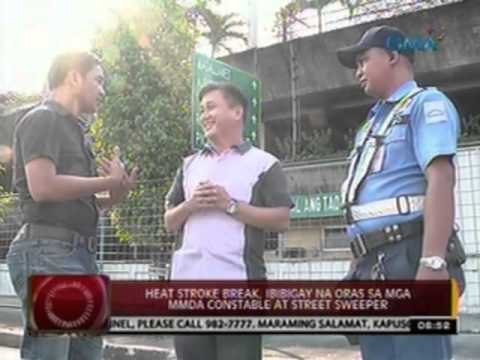24 Oras: Heat stroke break, ibibigay na oras sa mga MMDA constable at street sweeper