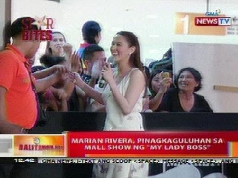 BT: Marian Rivera, pinagkaguluhan sa mall show ng 'My Lady Boss'