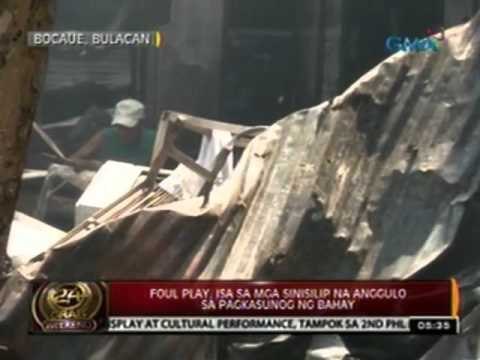 24 Oras: Limang magkakaanak, patay nang masunog ang kanilang bahay sa Bulacan