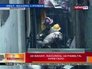 BT: 20 bahay sa QC, nasunog