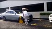 Viral video: car owner beats security guard over clamped tyre