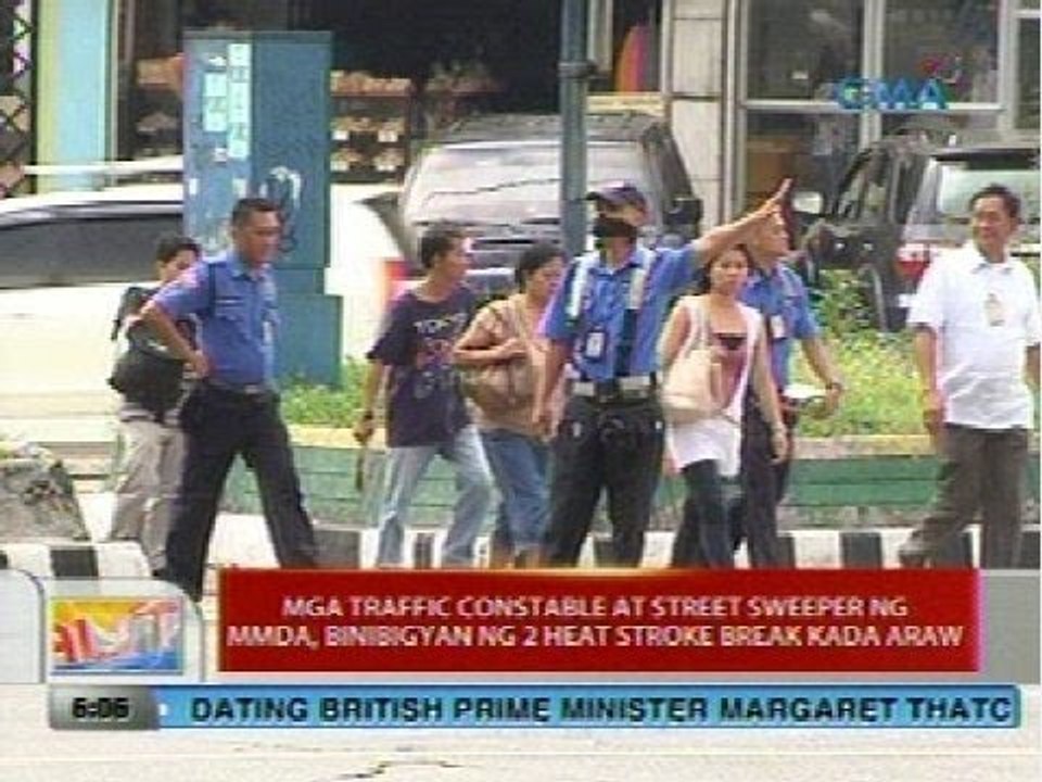 UB: Mga traffic constable at street sweeper ng MMDA, binibigyan ng 2 heat stroke break kada araw
