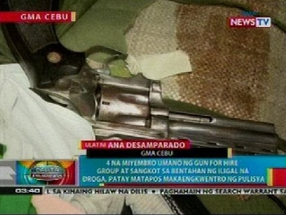 BP: 4 na hinihinalang miyembro ng sindikato sa Consolacion, Cebu, patay sa engkwentro