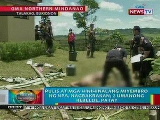 BP: Pulis at mga hinihinalang miyembro ng NPA, nagbakbakan; 2, patay