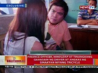 Finance officer sa QC, hinoldap at tinangkang gahasain ng driver at angkas ng sinakyang tricycle