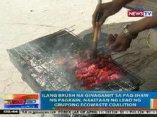 NTG: Ilang brush na ginagamit sa pag-ihaw ng pagkain, nakitaan ng lead