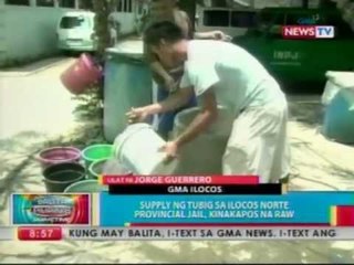 BP: Supply ng tubig sa Ilocos Norte Provincial Jail, kinakapos na raw