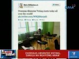 Flash Report: Overseas absentee voting, simula na ngayong araw