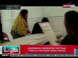 NTVL: Overseas absentee voting, simula na ngayong araw