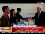 BT: Ilang OFW's sa Hong Kong, inireklamo ang pagbabago sa sistema ng overseas absentee voting