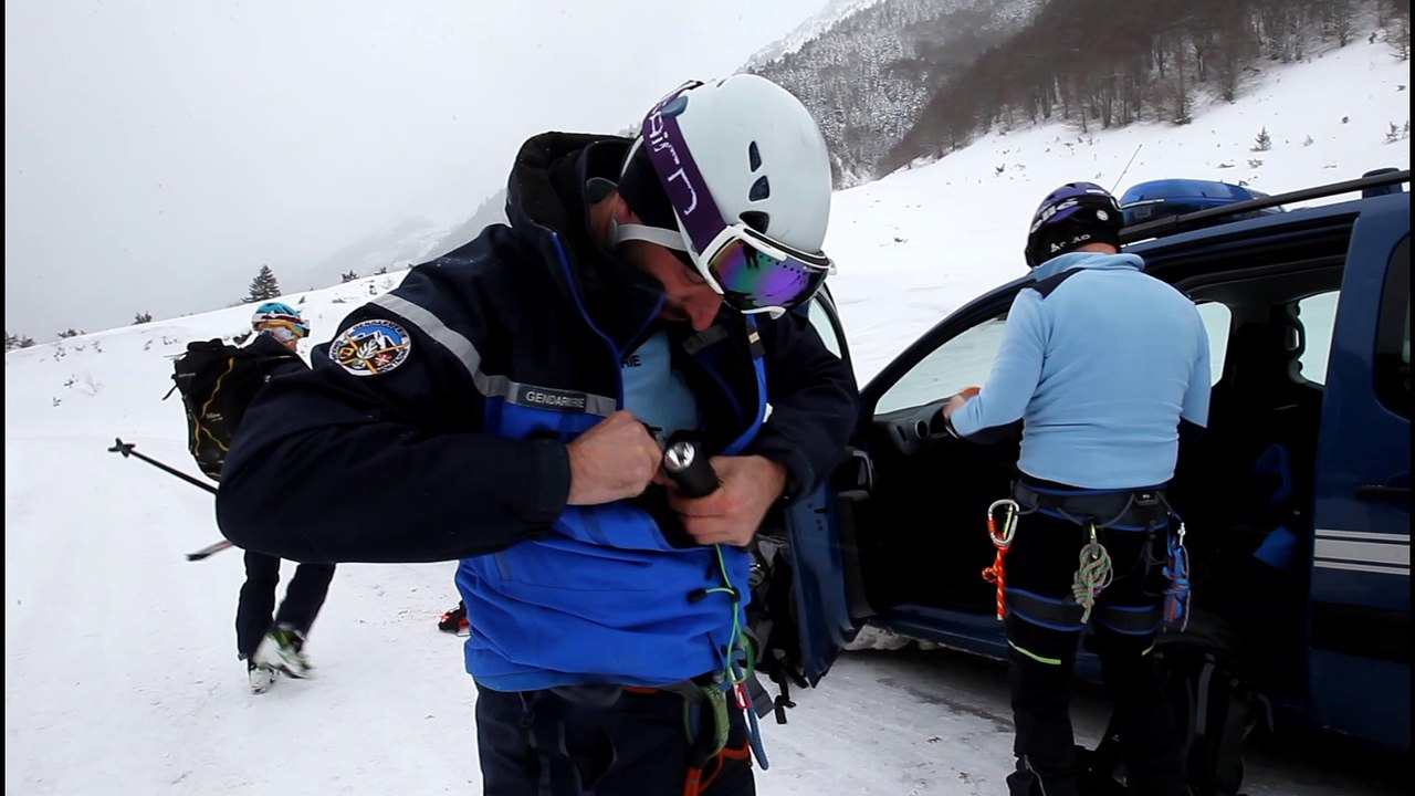 Avalanche sur la commune de Laruns dans le vallon de Gabardères en vallée d'Ossau