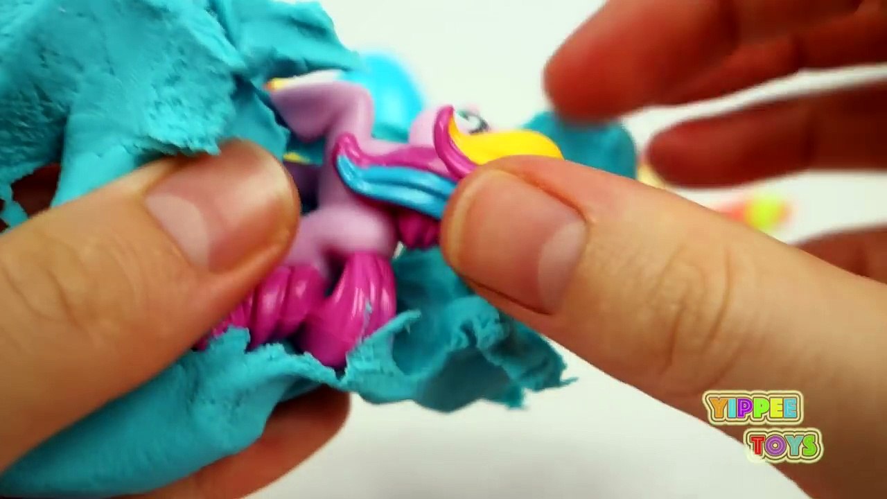 Play Doh Surprise Eggs Spongebob Palace Pets Peppa Pig My Little Pony Thomas Disney Princess