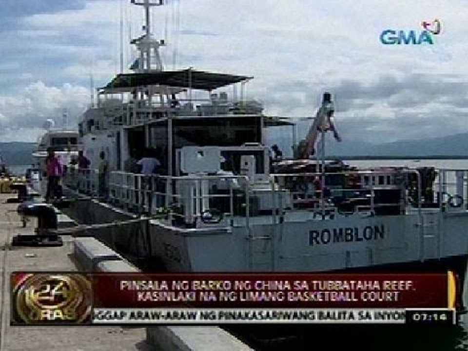 24 Oras: Pinsala ng barko ng China sa Tubbataha Reef, kasinlaki na ng limang basketball court