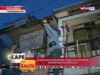 KB: Ilang substandard na kable ng kuryente, kinumpiska ng Meralco
