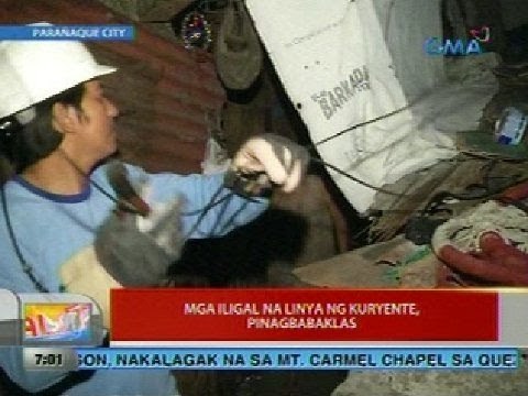 UB: Mga iligal na linya ng kuryente, pinagbabaklas