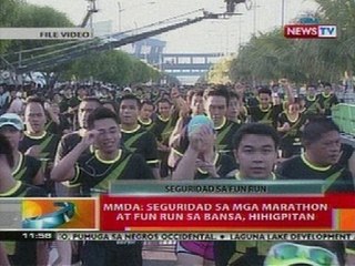 BT: MMDA: Seguridad sa mga marathon at fun run sa bansa, hihigpitan