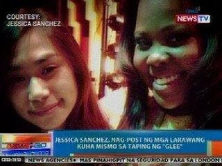 NTG: Jessica Sanchez, nag-post ng mga larawang kuha mismo sa taping ng 'Glee'