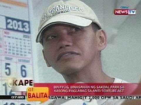 KB: Binayug, binasahan ng sakdal para sa kasong paglabag sa Anti-Torture Act