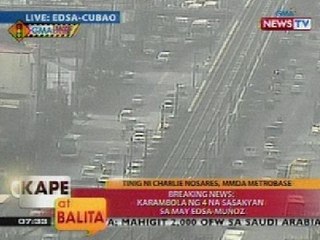 KB: Karambola ng 4 na sasakyan sa may EDSA-Muñoz, walang sugatan