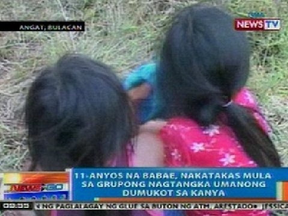 NTG: 11-anyos na babae sa Bulacan, nakatakas mula sa grupong nagtangka umanong dumukot sa kanya