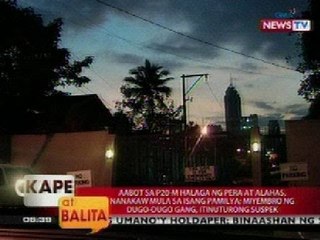 KB: Aabot sa P20M, natangay mula sa kasambahay na nabiktima ng Dugo-Dugo gang sa Mandaluyong