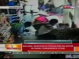 BT: Dalawa, sugatan sa pagsalpok ng kotse sa isang convenience store