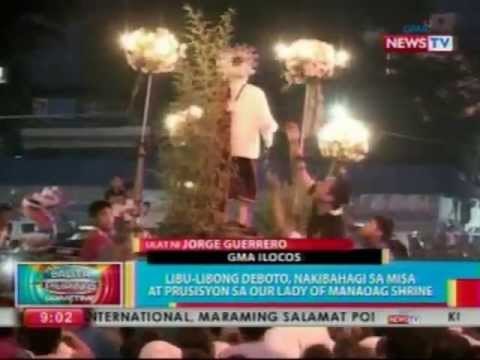 BP: Libu-libong deboto, nakibahagi sa misa at prusisyon sa Our Lady of Manaoag Shrine