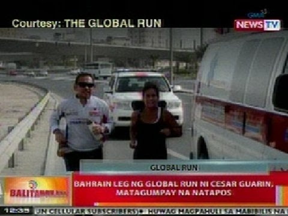 BT: Bahrain leg ng global run ni Cesar Guarin, matagumpay na natapos