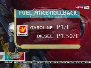 BP: Fuel price rollback bukas
