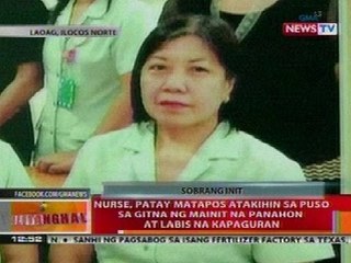 BT: Nurse sa Ilocos Norte, patay nang atakihin sa puso sa mainit na panahon at kapaguran