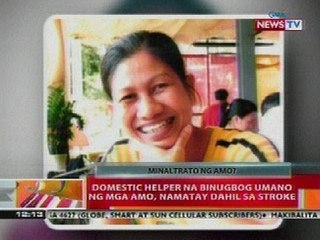 BT: Domestic helper na binugbog ng mga amo sa Ahbu Dahbi, namatay dahil sa stroke