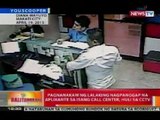 BT: Pagnanakaw ng lalaking nagpanggap na aplikante sa isang call center, huli sa CCTV