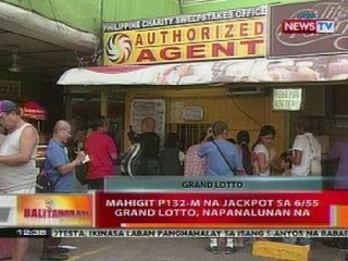 BT: Mahigit P132-M na jackpot sa 6/55 Grand Lotto, napanalunan na