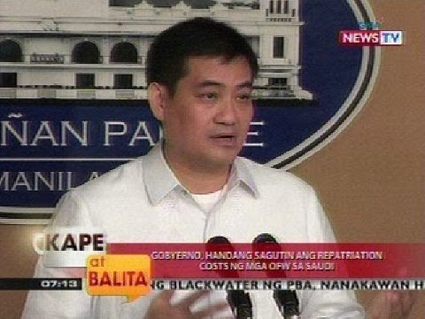 KB: Gobyerno, handang sagutin ang repatriation costs ng mga OFW sa Saudi